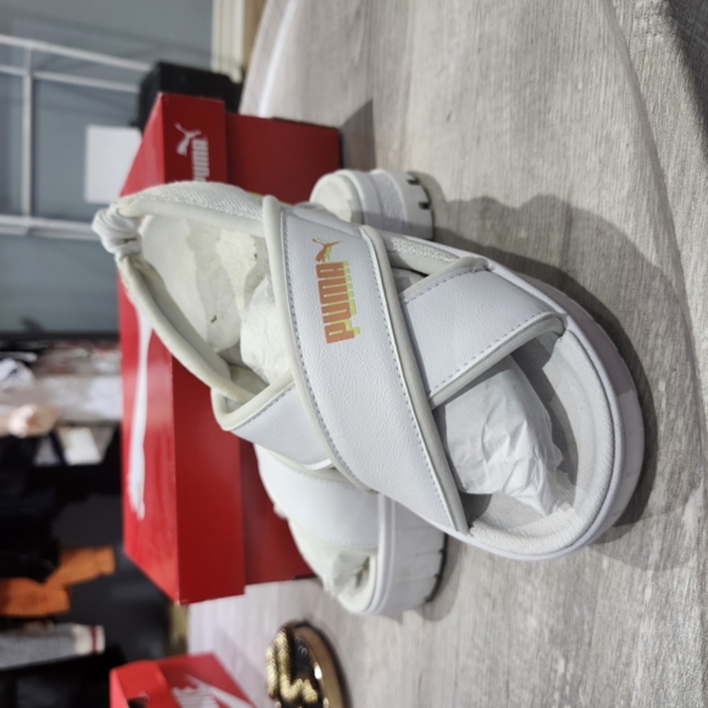 PUMA Mayze White Sandals
